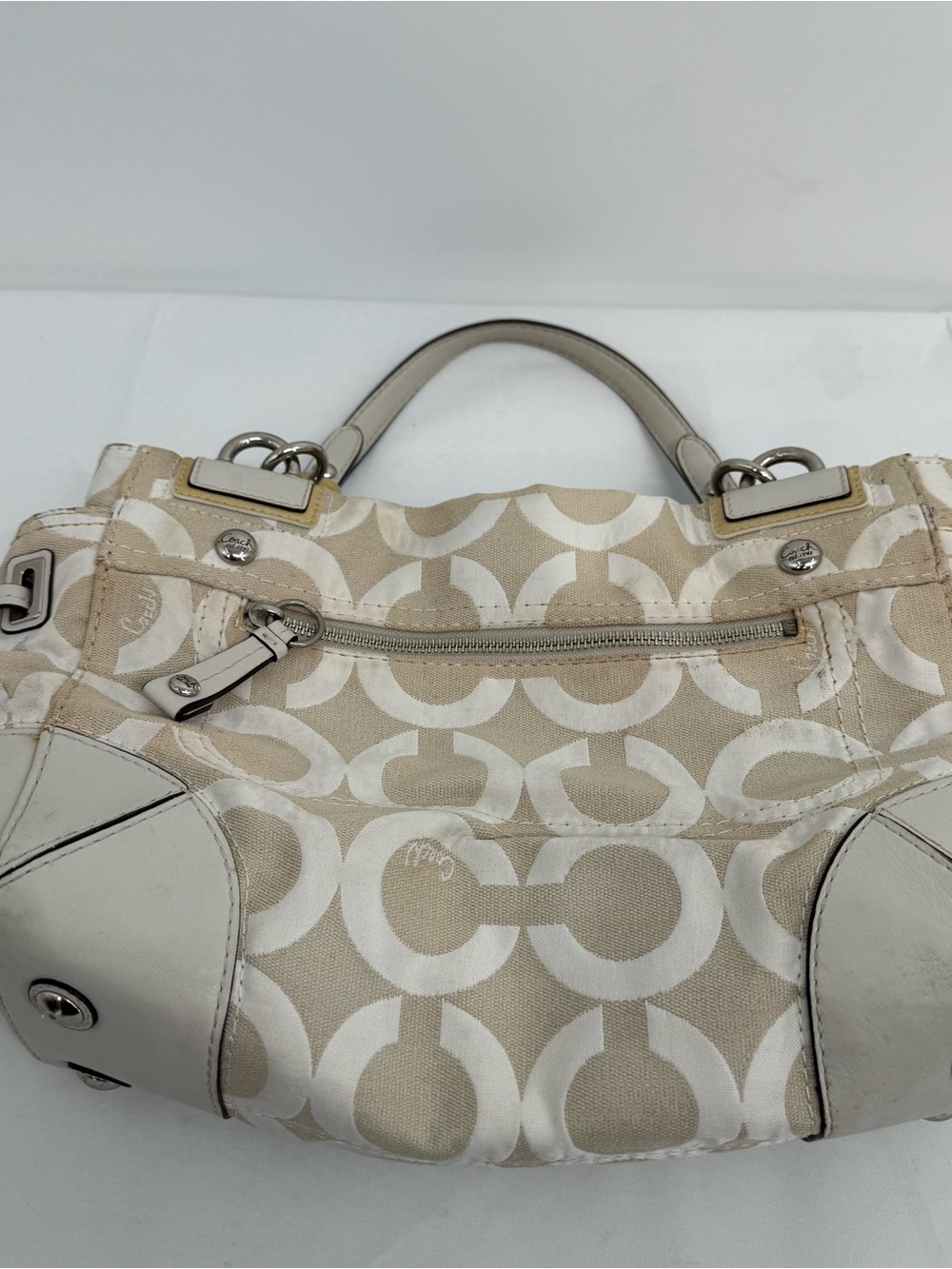 COACH 14515 Peyton Op Art Carryall Satchel Bag - Picture 6 of 16